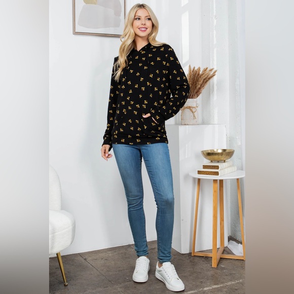 Bees 🐝 Pullover Long Sleeve Sweater Sweatshirt Hoodie - Picture 6 of 7